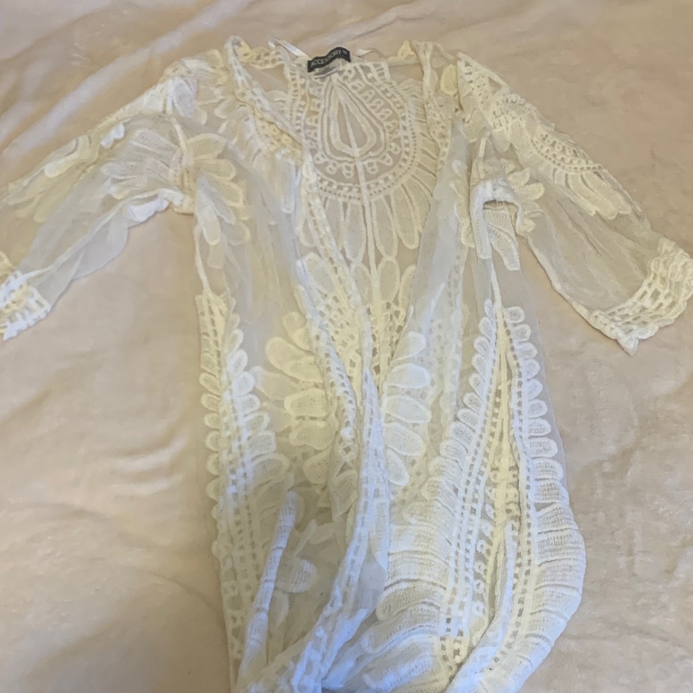 White Lace Cover-Up